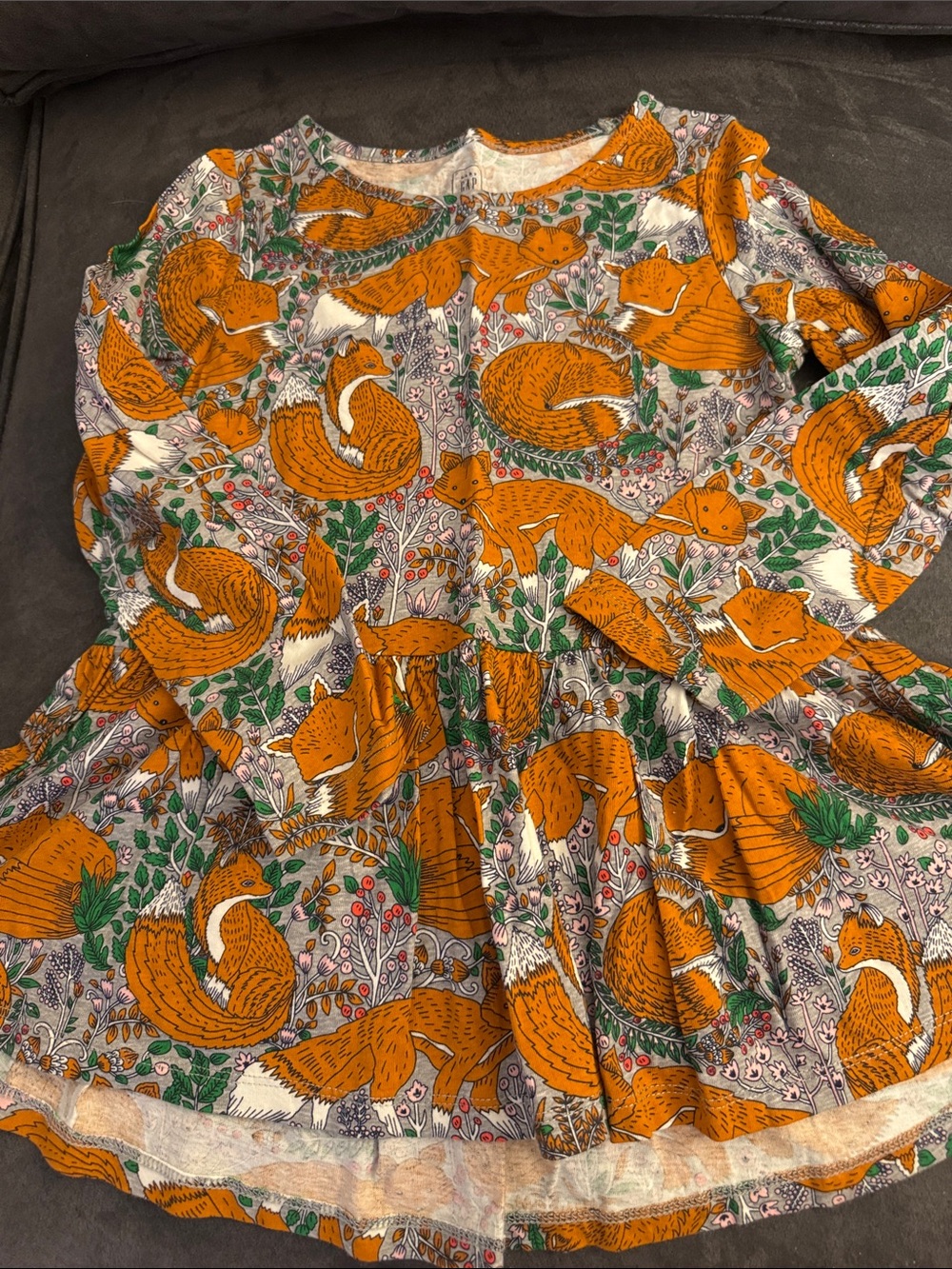NWOT GAP  Fox Print Peplum Top size 5